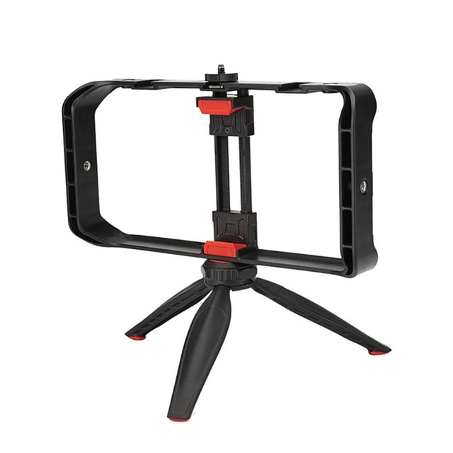 MesaSe Mobile Phone Rabbit Cage Bracket Hand-Held Camera Stand Adjustable Camera Phone Holder Video Stabilizer
