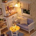 thumbnail image 3 of DIY Creative Love Fortress Wooden Assemble Building Model House with LED light Birthday Christmas Gift, 3 of 4