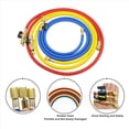 thumbnail image 2 of 2pcs 1.6M Refrigerant A/C Charging Hoses with Ball Valves HVAC 1/4In SAE for R134A R12 Coolant Adding and Air Condition, 2 of 8