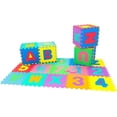thumbnail image 5 of Foam Play Mat with Alphabet and Shape Puzzles, 36 Multicolored Tiles & Borders, 5 of 5