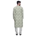 thumbnail image 3 of Atasi Long Sleeve Kurta Printed Button Down Asymmetric Designer Kurta For Boys, 3 of 5