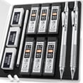 thumbnail image 1 of Nicpro Mechanical Pencils with Case, 0.5mm & 0.7mm, HB Lead, 2 Count, 1 of 7
