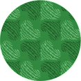 thumbnail image 1 of Ahgly Company Machine Washable Indoor Round Transitional Green Area Rugs, 5' Round, 1 of 7