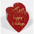 thumbnail image 2 of Inkdotpot 100 Pack Happy Holiday Favor Paper Tag Craft Real Gold Foil Hang Tag, 2 of 6