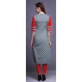thumbnail image 4 of Bimba Kurti Longue Droite pour Femmes Imprimée Indienne en Rayonne Slub Tunique à Manches 3/4, 4 of 6