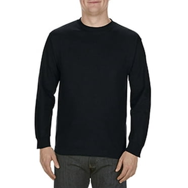 Adult 6.0 oz., 100% Cotton Long-Sleeve T-Shirt - BLACK - 3XL