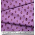 thumbnail image 3 of Soimoi Rayon Fabric Leaves & Floral Block Print Fabric by Yard 42 Inch Wide, 3 of 3