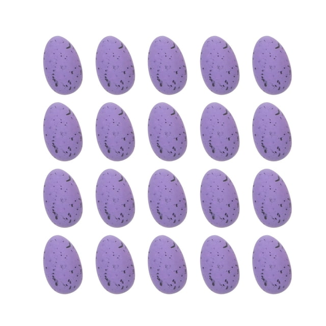 Pisexur Easter Decorations 20Pcs Simulation Colorful Plastic Easter-Eggs Bright PlasticEggs Decorations DIY Holiday Home Decor