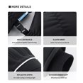 thumbnail image 2 of Gants Chauds d'Hiver en Molleton Imperméables et Coupe-Vent à Écran Tactile Antidérapants à Bandes Réfléchissantes Sports Cyclisme Ski Plein Air Travail, 2 of 8
