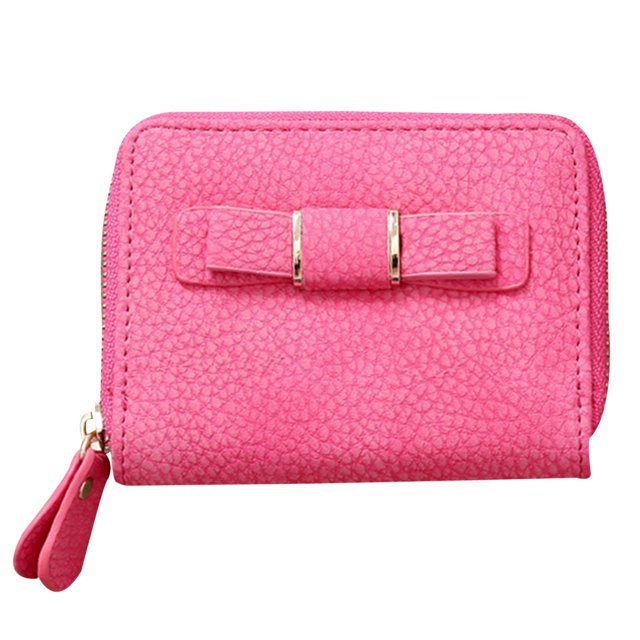 Coofit Mini Portefeuille Mode Mignon Nœud Papillon Porte-Monnaie Porte-Cartes pour Femmes