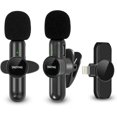 thumbnail image 1 of Microphone Cravate Sans Fil MKK SNZIYAG pour iPhone iPad, Micro Sans Fil Plug-Play pour Enregistrement, Diffusion en Direct, YouTube, TikTok, Facebook, Réduction de Bruit Intelligente, Synchronisation Automatique, Sans Application (2 Pcs Micro iOS), 1 of 5