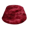 thumbnail image 2 of Hxlamzoo Fluffy Oval Area Rug, Soft Tie Dye Rug, Shaggy Colorful Rug, for Bedroom, Living Room, Teen Dorm, Baby Nursery, 11 Colors & 3 Sizes, 2 of 5