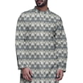 thumbnail image 4 of Atasi Button Down Asymmetric Printed Long Sleeve Rayon Kurta Pyjama Set, 4 of 4