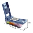 thumbnail image 3 of Agiferg Vegetable Chopper, 14-in-1 Multi-function Kitchen, Stainless Steel Vegetable Chopper, Hand Grinder,potato And Fruit, 3 of 4