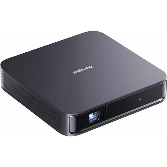 Dangbei Atom Laser Portable Projector, Google TV, 1200 ISO Lumens 180", 1080p, HDR10 & Google Assistant Voice Control and Carry Case