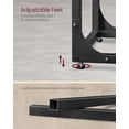 thumbnail image 4 of VASAGLE C-Shaped End Table | Industrial Small Side Table for Couch & Bedside | Space-Saving Sofa Table with Sturdy Metal Frame | Rustic Brown & Black, 4 of 5