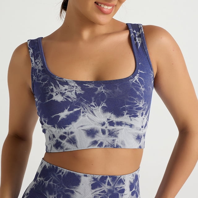 LOVZFMLL Bras for Women Woman's Printing U Collar Thin Style Ventilate No Buckle Bra Without Steel Rim Purple 38