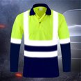 thumbnail image 3 of Blue Mens T-Shirts High Visibility Sweatshirt For Men Pullover Hi Vis Hoodie Pullover Sweatshirt Reflective Long Sleeve Sweatshirt Tops Mens Work Shirts, 3 of 4