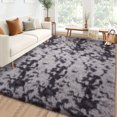thumbnail image 2 of HOMERRY 5ft x 8ft Shaggy Area Rugs for Bedroom Living Room Fluffy Rug Plush Decorative Rug for Indoor Home Floor Carpet, Dark Gray, 2 of 2