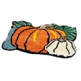 thumbnail image 1 of "Halloween & Thanksgiving Pumpkin Doormat 31.49"x47.24"x0.4" Faux Wool Rug For Fall (5 Festive Designs) Non Slip Bathroom/Bedroom Mat (960g) Machine Washable", 1 of 3