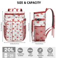 thumbnail image 5 of Retro Hawaiian Floral Insulated Cooler Backpack - 20L, Perfect for Summer Outings, Road Trips, Work, 5 of 5
