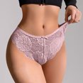 thumbnail image 2 of HongQid Underwear for Women Low Rise Ribbed Hipster Breathable Soft Womens Bikini Panties Cheeky, 2 of 7