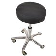 thumbnail image 1 of Housses de Siège de Tabouret de Bar Rondes en Cuir Artificiel Imperméable Coussin Tabouret de Bar Noir, 1 of 7