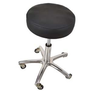 Waterproof Artificial Leather Round Bar Stool Chair Seat Covers Cushion Barstool Black