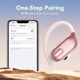 thumbnail image 2 of Bluetooth Headphones Wireless Earbuds 80Hrs Playback Sport Ear Buds with Earhook LED Display Charging Case IPX7 Waterproof Earbud Deep Bass Running Earphones for iOS Android Cellphone,Rose Pink, 2 of 8
