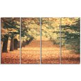thumbnail image 2 of Autumn Forest with Walking Path - Modern Forest Canvas Wall Art, 2 of 3