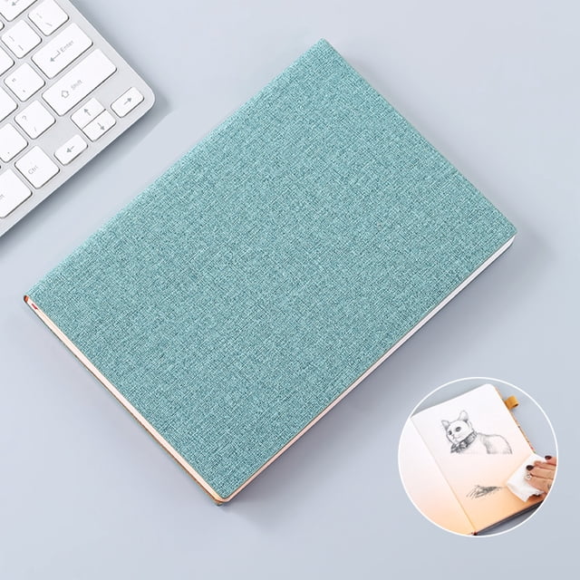 Cahier Intelligent Effaçable Réutilisable, ZZkhGO Bloc-Notes Numérique avec Application, Couverture en Cuir Portable Format A5 pour la Prise de Notes au Bureau, Vert