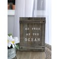 thumbnail image 2 of As Free As the Ocean Planked Wood Wall Plaque, 2 of 2