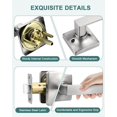 thumbnail image 4 of Brushed Nickel Door Handles Nickel Door Lever Privacy Use Door Lock Set Interior Bathroom/Bedroom Door Handle Satin Nickel Reversible for Left Right Sided Doors, 4 of 7