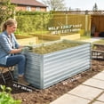 thumbnail image 3 of Outsunny 5' x 3' x 2' Raised Garden Bed, Galvanized Planter Box Silver, 3 of 10