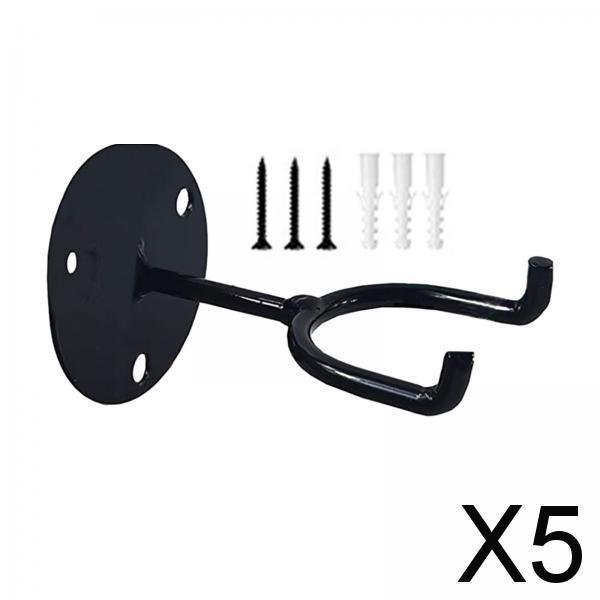 DYNWAVECA 5x Baseball Wall Hanger, Baseball Storage Rack, Wall Mount Organizer, Baseball Display Holder, Hooks for Collectibles, Memorabilia