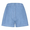 thumbnail image 5 of Gspmoly Shorts pour Femmes, Shorts Décontractés Rétro Unis Amples avec Poches pour Femmes, Shorts Grande Taille jusqu'à 70 % de Rabais Bleu Pâle S, 5 of 5