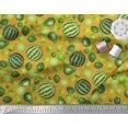 thumbnail image 3 of Soimoi Velvet Fabric Pear,Lemon & Watermelon Fruits Decor Fabric Printed Yard 58 Inch Wide, 3 of 3
