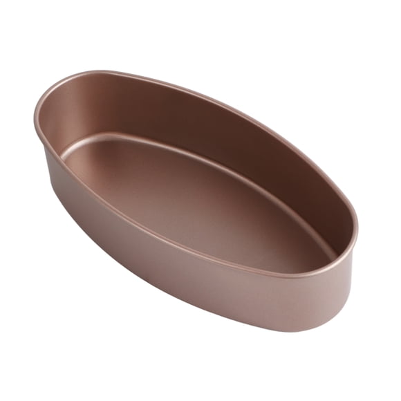 Heaveant Moule de Cuisson, Moule à gâteau de Forme Ovale Bricolage en Or Massif