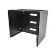 thumbnail image 1 of StarTech.com 10U Wall Mount Rack, 19" Wall Mount Network Rack, 14 inch Deep (Low Profile), Wall Mounting Patch Panel Bracket for Network Switches, IT Equipment, 77lb (35kg) Capacity - Network Equipment Rack (RACK-10U-14-BRACKET) - Network device mounting bracket - wall mountable - black - 10U - 19", 1 of 5