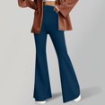 thumbnail image 2 of Plebaso Pantalon Évasé Taille Haute pour Femmes Extensible Mince Legging Décontracté d'Entraînement Bootcut Pantalon de Yoga pour Femmes, 2 of 6