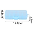 thumbnail image 2 of Thinsony 10 Grid Plastic Jewelry Removable Storage Box Beads Container Earring Blue 12.8x6.5x2.2cm 1Set, 2 of 5