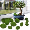thumbnail image 1 of Small Middle Big Moss Rock 12 Pcs Artificial Moss Stones Moss Ball Small Middle Big Moss Rock Green Moss Balls Decorative Simulation Moss For Flower Pot Garden, 1 of 8