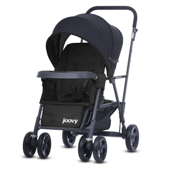 Poussette tandem Caboose Graphite de Joovy avec marchepied