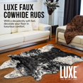 thumbnail image 4 of Luxe Faux Cowhide Rug for Rustic and Western Decor | Low Pile Faux Fur Rug with Salt/Pepper Black + White Cow Print | Cruelty-Free Fade Resistant Living Room Rugs | 5-1/4 x 7-1/2 ft, 4 of 10