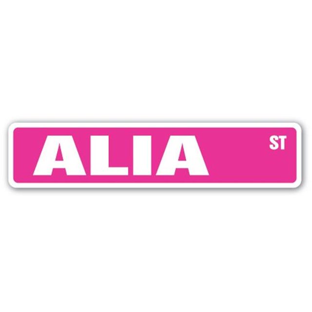 SignMission SS-ALIA 4 x 18 in. Childrens Name Room Street Sign - Alia