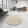 thumbnail image 3 of Ahgly Company Tapis d'Intérieur Carré Mid-Century Moderne Brun Camel Uni, 4 Pieds Carré, 3 of 6