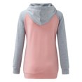 thumbnail image 4 of Heliisoer Blouse à Capuche de Maternité à Col Rond à Manches Longues avec Empiècements pour l'Allaitement, 4 of 6