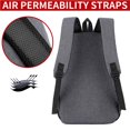 thumbnail image 2 of Langgg 14inch Computer Bag Professional USB Port Laptop Backpack Laptops Holders Red, 2 of 6
