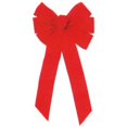 thumbnail image 1 of Christmas Bow, 7-Loop, Red Velvet Glittered, 12 x 26 x 3-In. -6072, 1 of 2