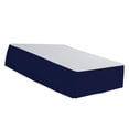 thumbnail image 1 of kurtrusly Solid Color Hotel Pleated Bed Skirt Wrinkle & Fade Resistant Blue Full 1Set, 1 of 6